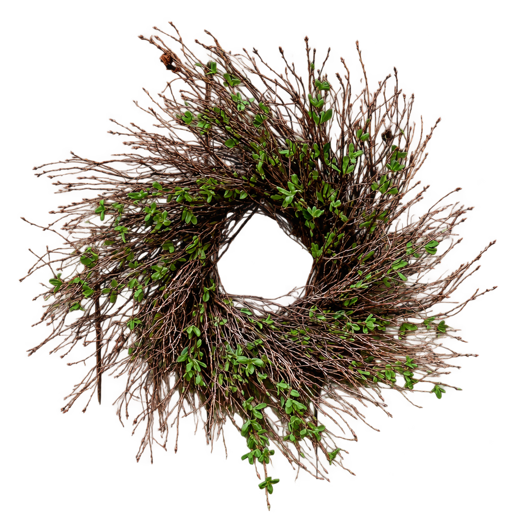 12" Blossom Twig Wreath