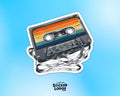 Vintage 80s Cassette Tape Vinyl Sticker